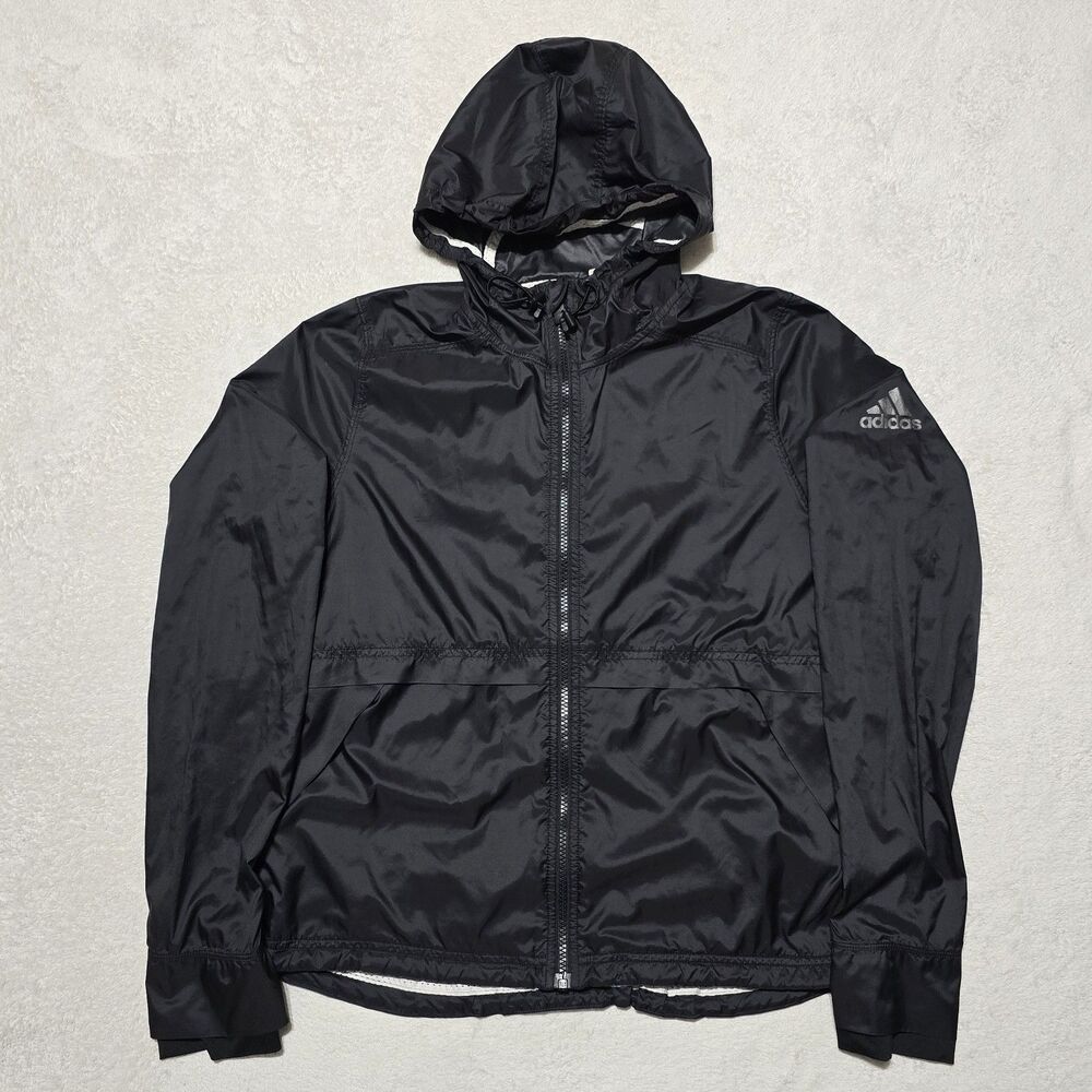 adidas Women's Size S Clear Goals Performance Hooded Windbreaker Jacket BP9005